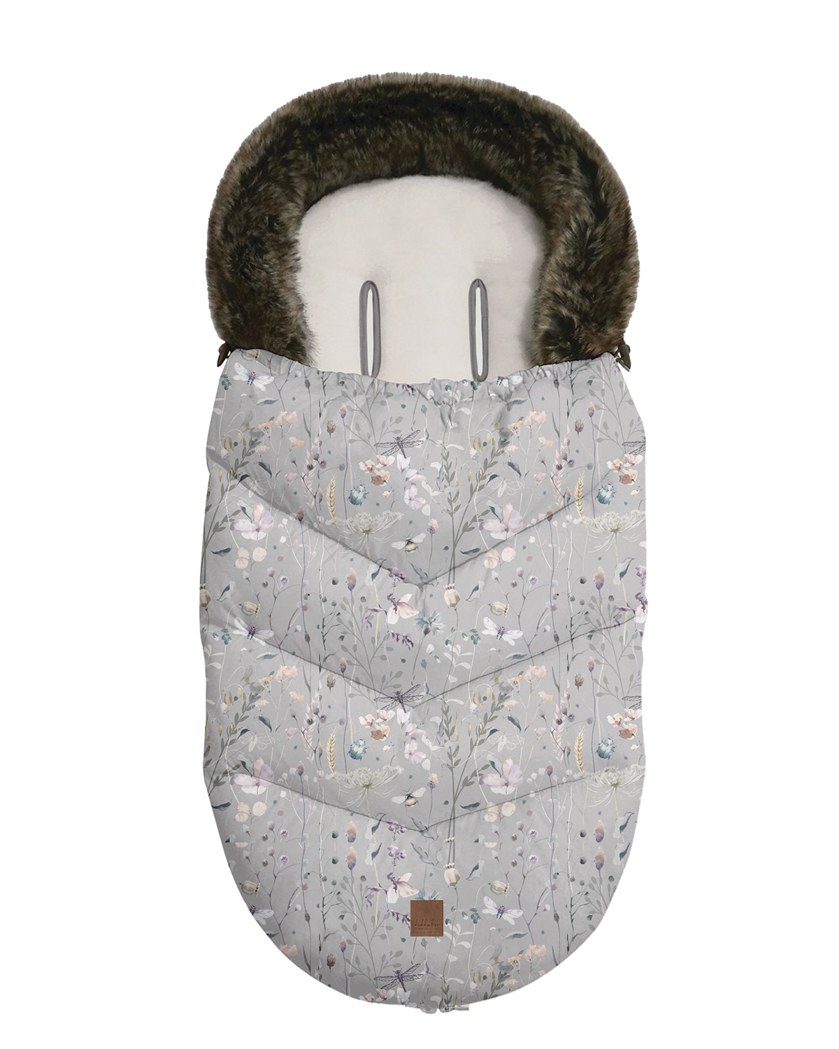 Kikkaboo Чувалче за количка Luxury Dreamy Fields Grey