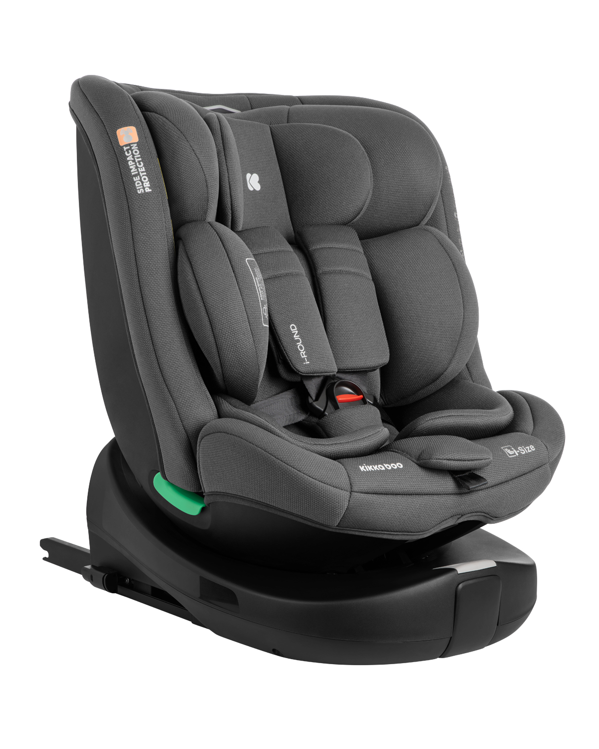 Kikkaboo Стол за кола 40-150 см i-Round i-SIZE Dark Grey - Image 2