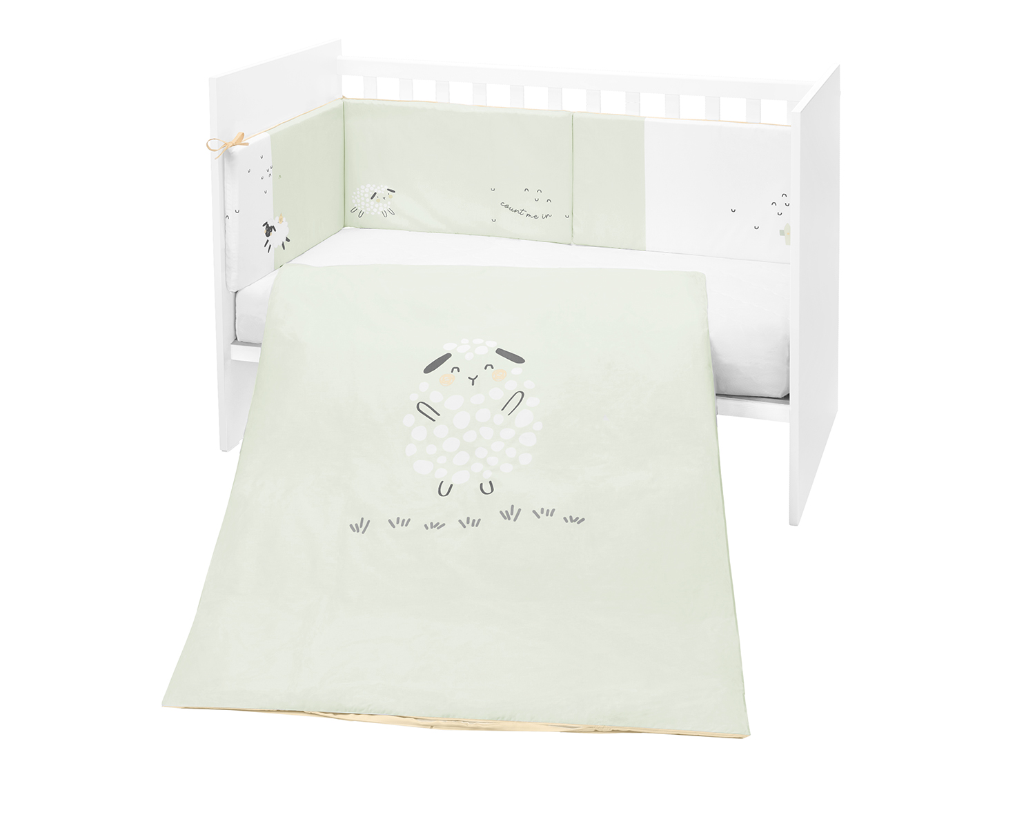 Kikkaboo Бебешки спален комплект 2 части EU style 70/140 Sleepy Sheep