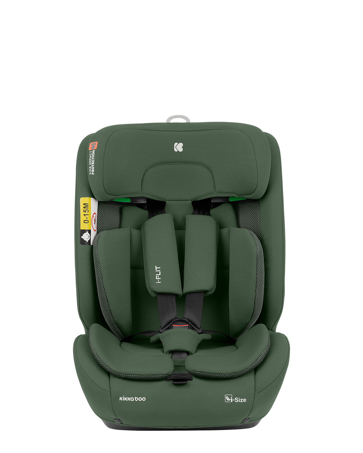 Kikkaboo Стол за кола 76-150 см i-Flit i-SIZE Army Green - Image 2