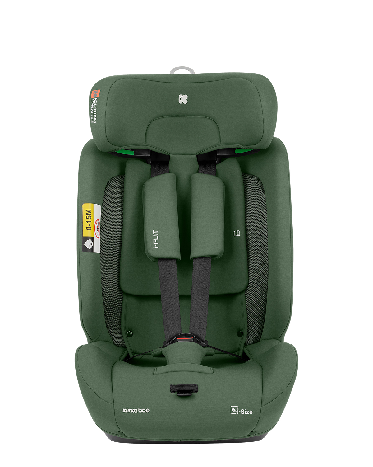 Kikkaboo Стол за кола 76-150 см i-Flit i-SIZE Army Green - Image 3