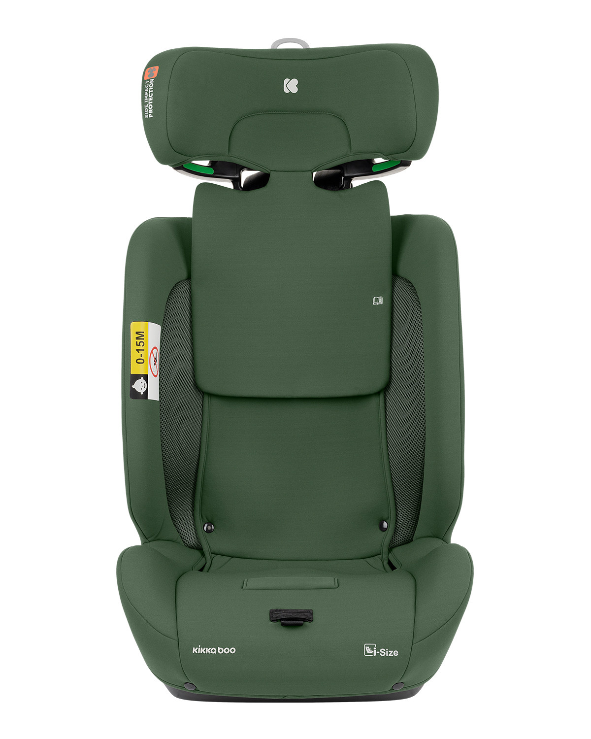 Kikkaboo Стол за кола 76-150 см i-Flit i-SIZE Army Green - Image 4