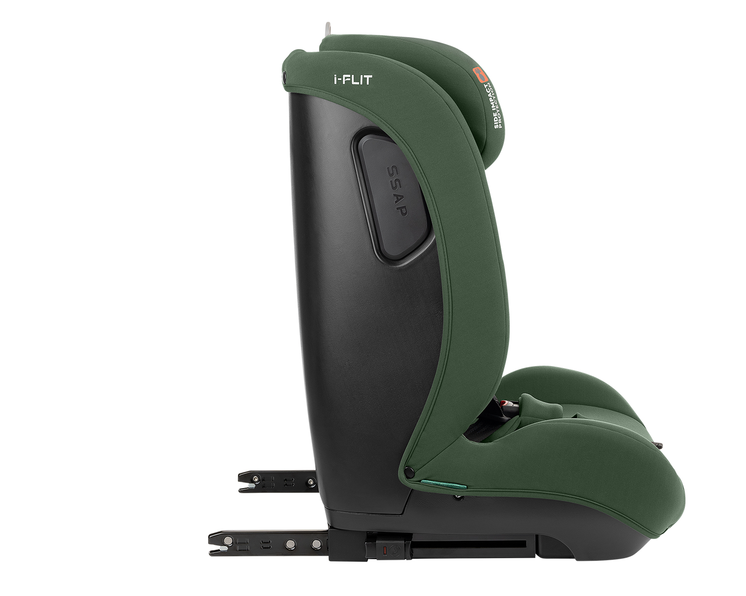 Kikkaboo Стол за кола 76-150 см i-Flit i-SIZE Army Green - Image 6