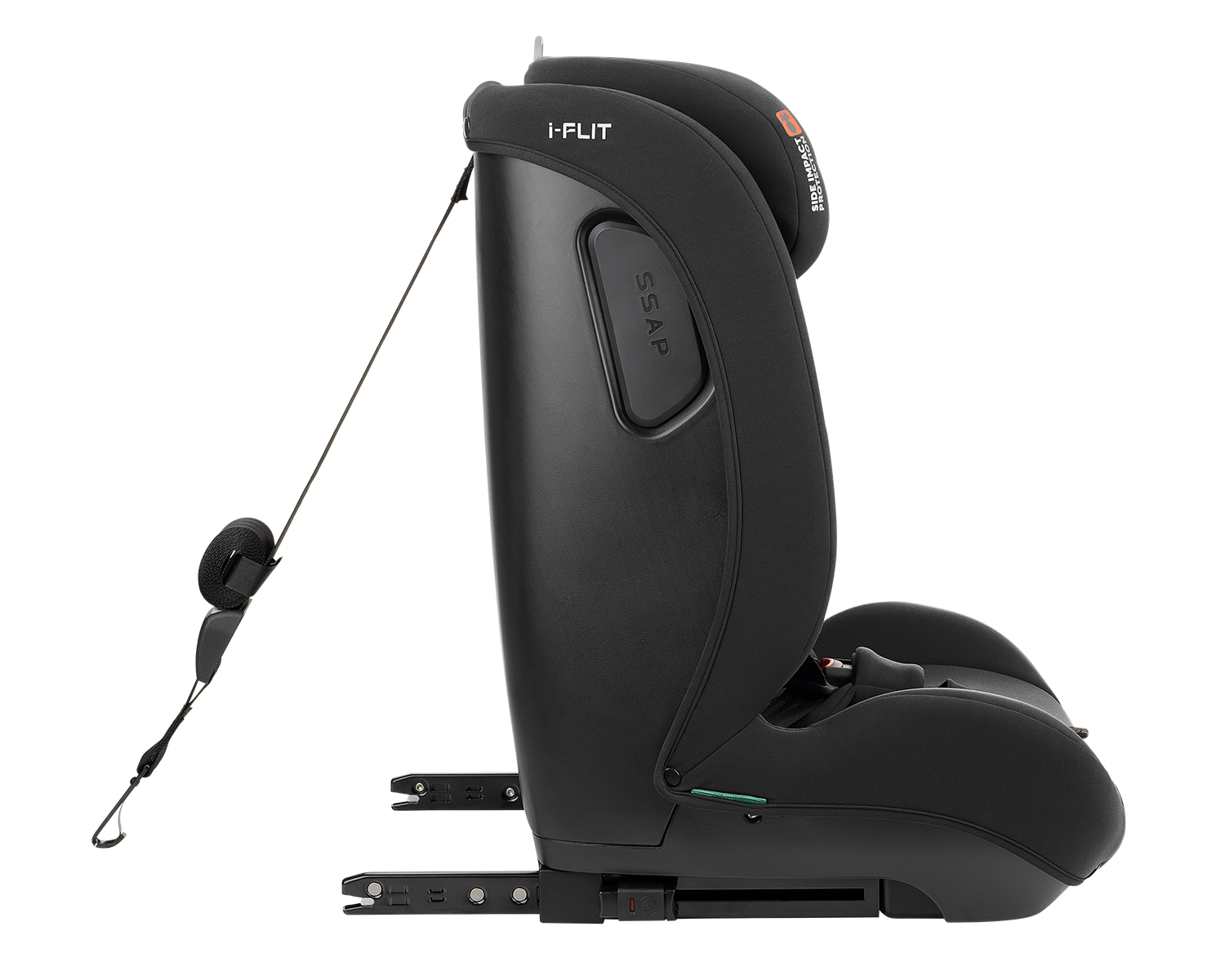 Kikkaboo Стол за кола 76-150 см i-Flit i-SIZE Black - Image 5