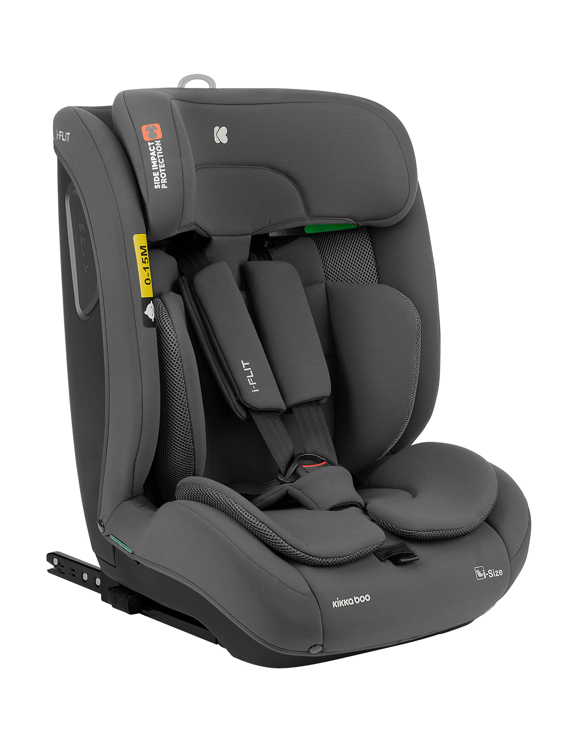 Kikkaboo Стол за кола 76-150 см i-Flit i-SIZE Dark Grey