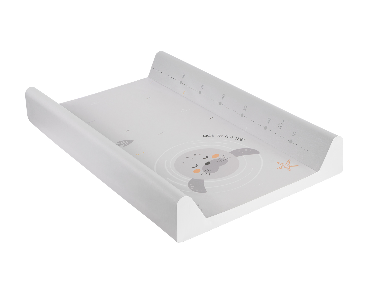 Kikkaboo Твърда PVC подложка за повиване 50х80см Seally Me - Image 3