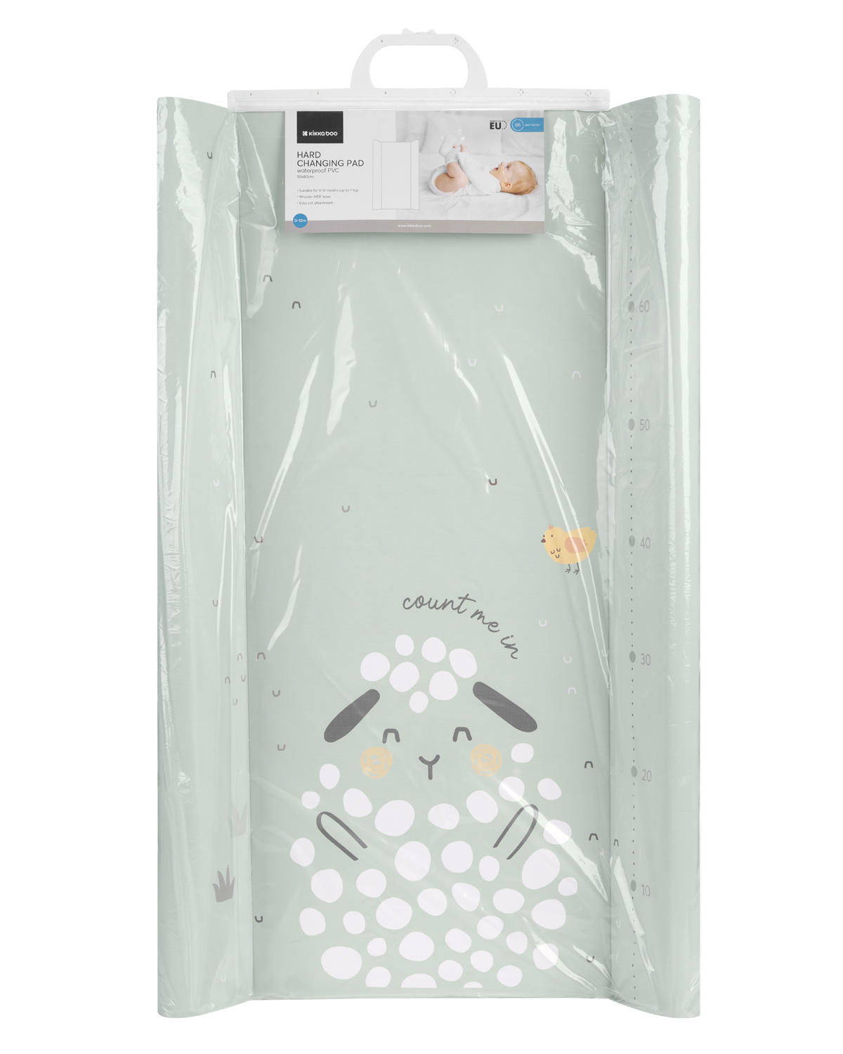 Kikkaboo Твърда PVC подложка за повиване 50х70см Sleepy Sheep - Image 6