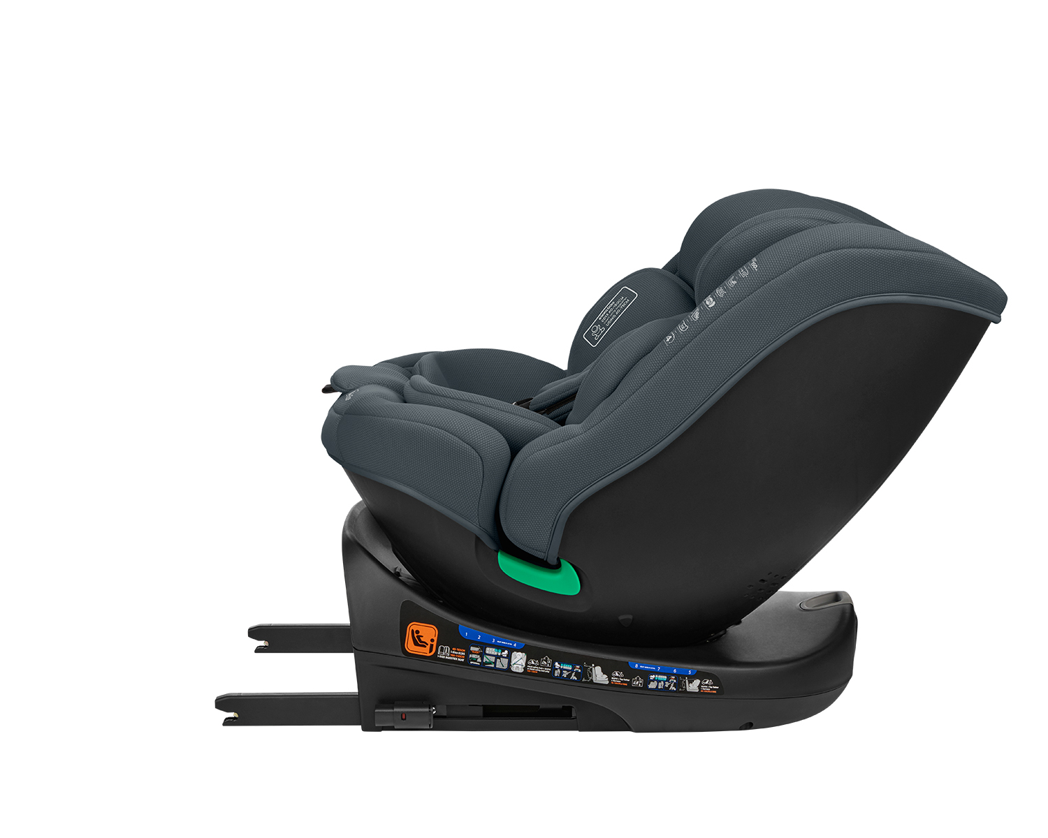 Kikkaboo Стол за кола 40-150 см i-Round i-SIZE Dark Grey - Image 12