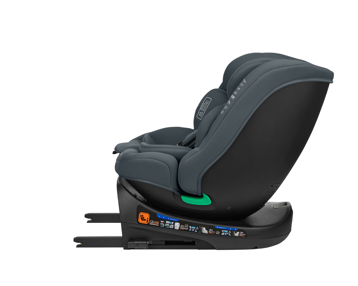 Kikkaboo Стол за кола 40-150 см i-Round i-SIZE Dark Grey - Image 15