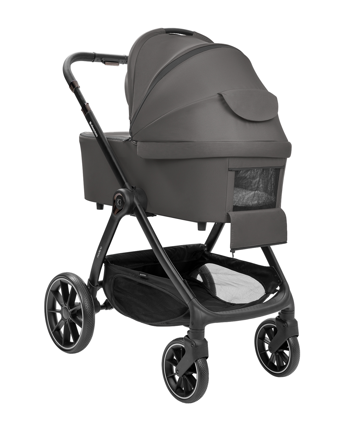 Kikkaboo Комбинирана количка 3в1 с кош за новородено Modena Dark Grey - Image 32