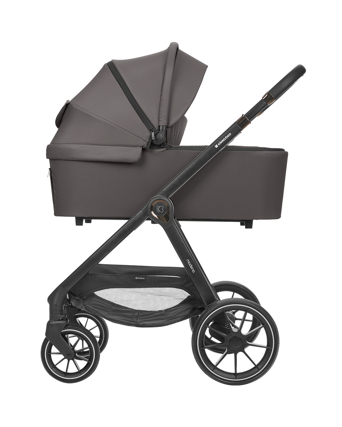 Kikkaboo Комбинирана количка 3в1 с кош за новородено Modena Dark Grey - Image 29
