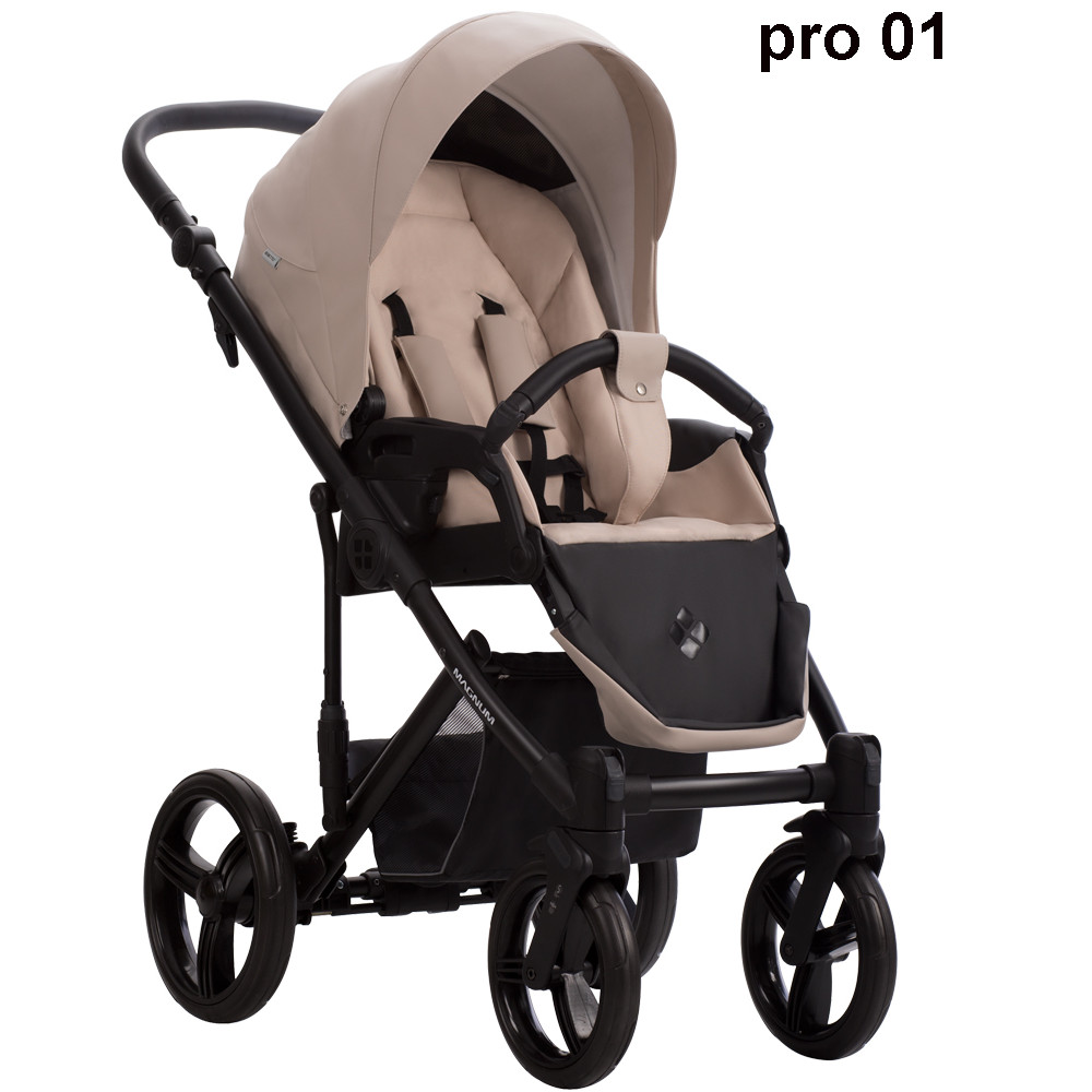 Бебешка количка 2в1 Bebetto Magnum LIGHT PRO - Еко кожа PRO 01 - Image 2