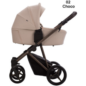 Бебешка количка 2в1 Bebetto PELPASSO PRO - еко кожа 02 Choco