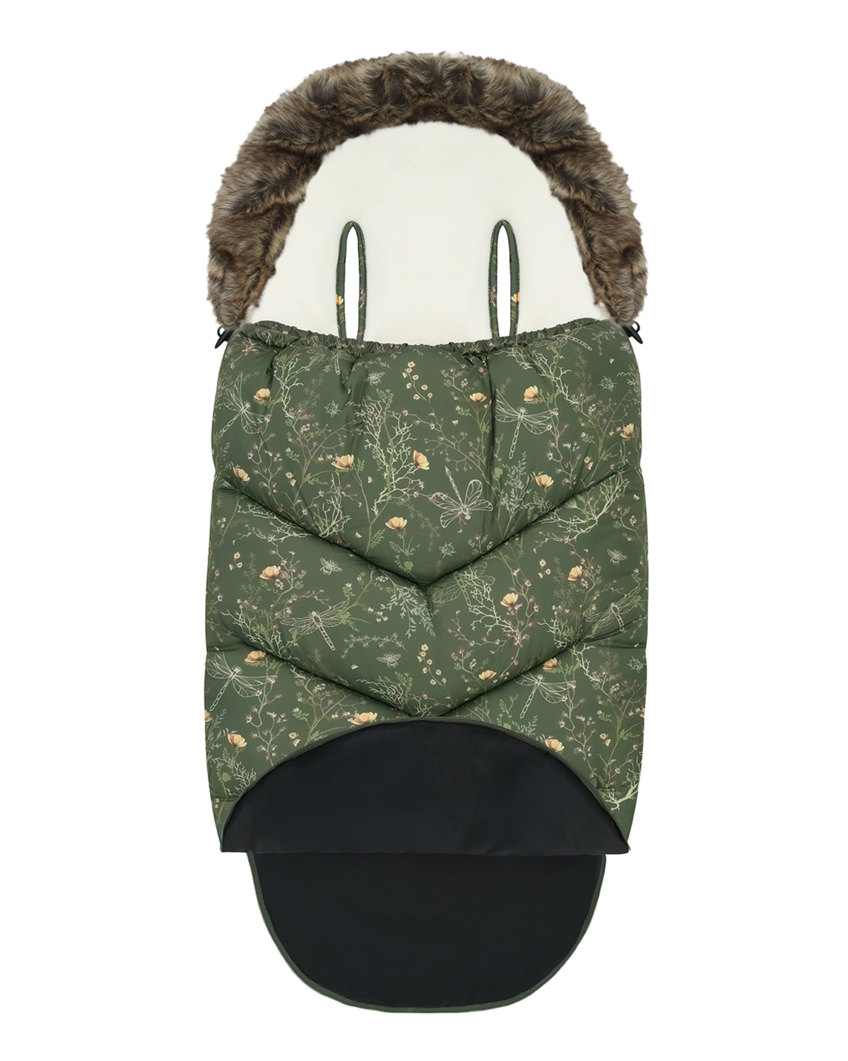 Kikkaboo Чувалче за количка Luxury Secret Garden Green - Image 5