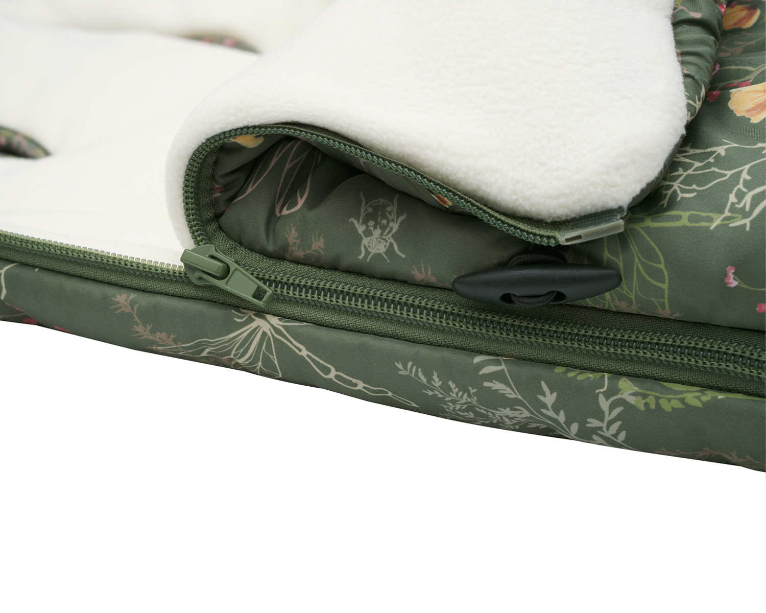 Kikkaboo Чувалче за количка Luxury Secret Garden Green - Image 9