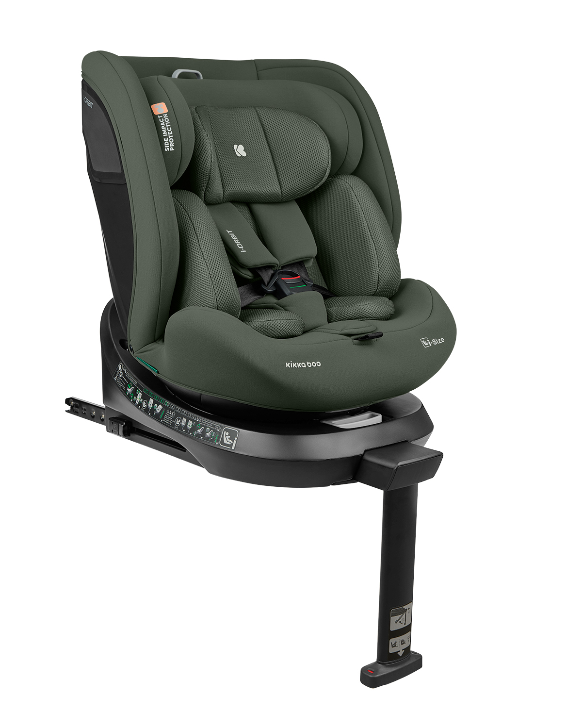 Kikkaboo Стол за кола 40-150 см i-Orbit i-SIZE Army Green 2026