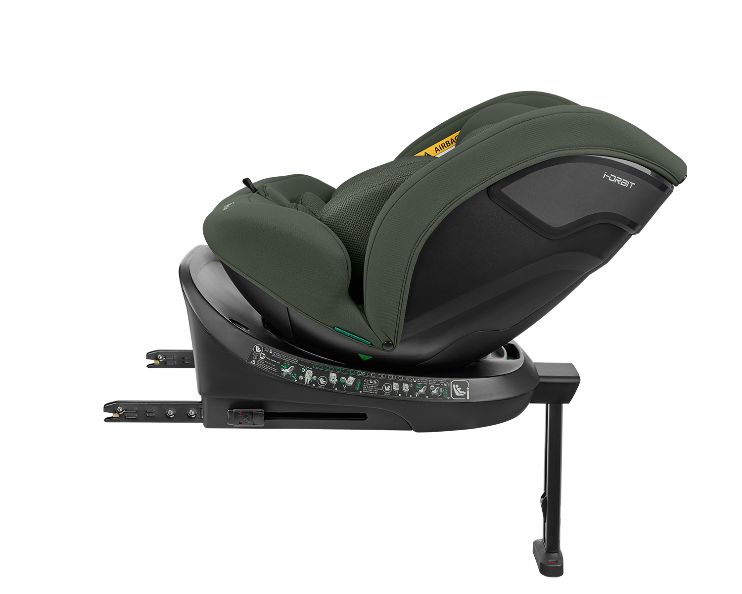 Kikkaboo Стол за кола 40-150 см i-Orbit i-SIZE Army Green 2026 - Image 3