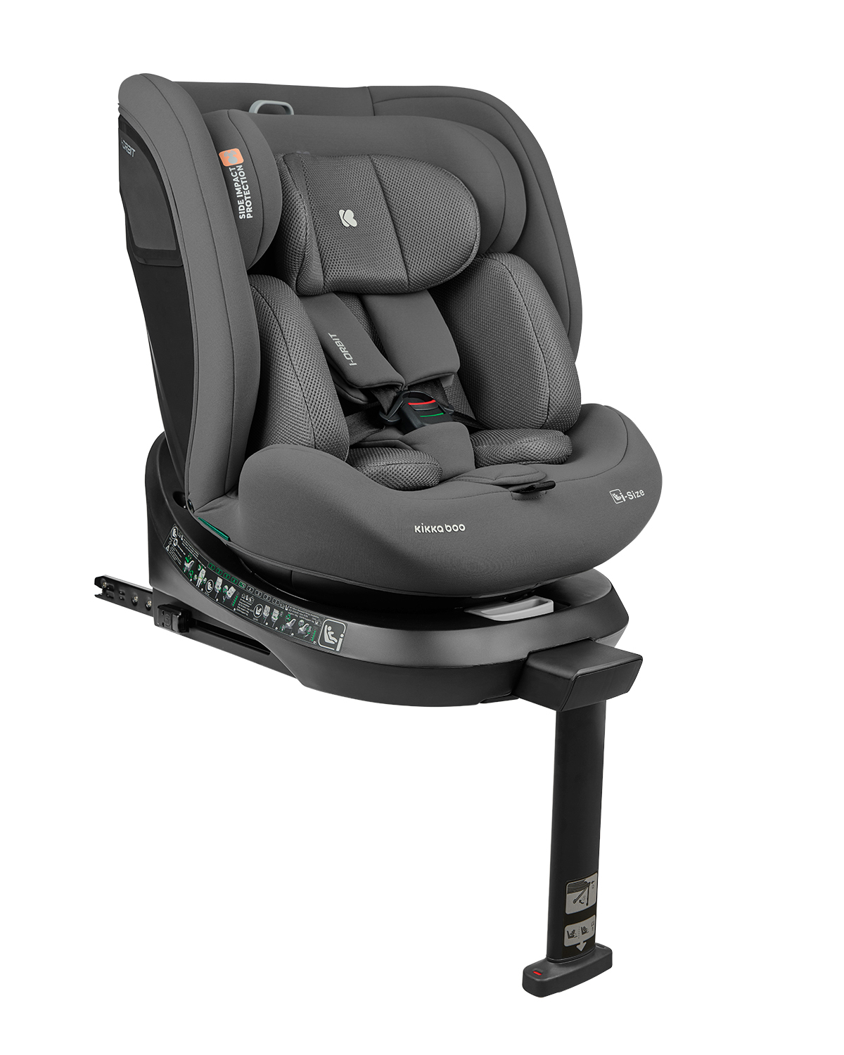Kikkaboo Стол за кола 40-150 см i-Orbit i-SIZE Dark Grey 2026