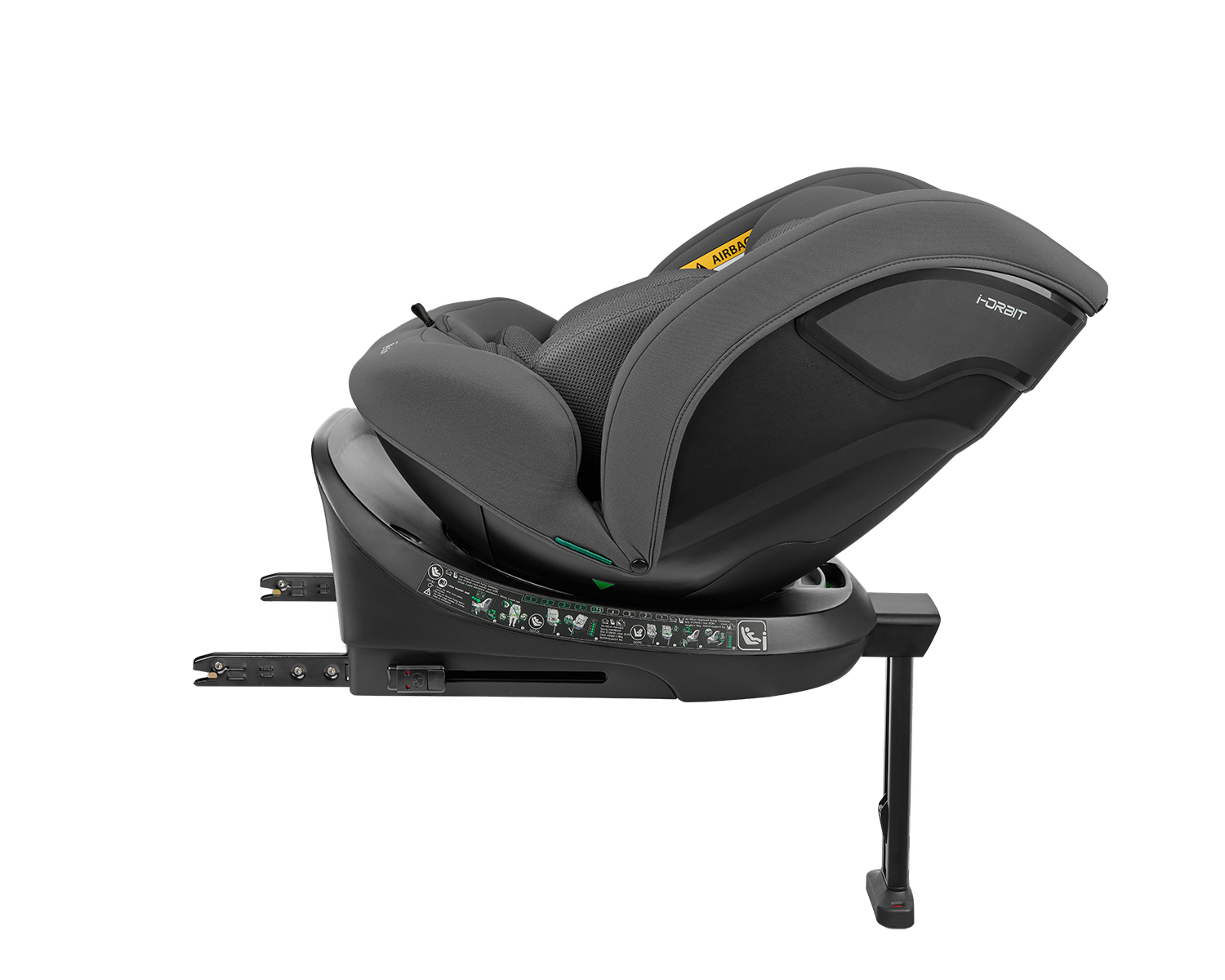 Kikkaboo Стол за кола 40-150 см i-Orbit i-SIZE Dark Grey 2026 - Image 3