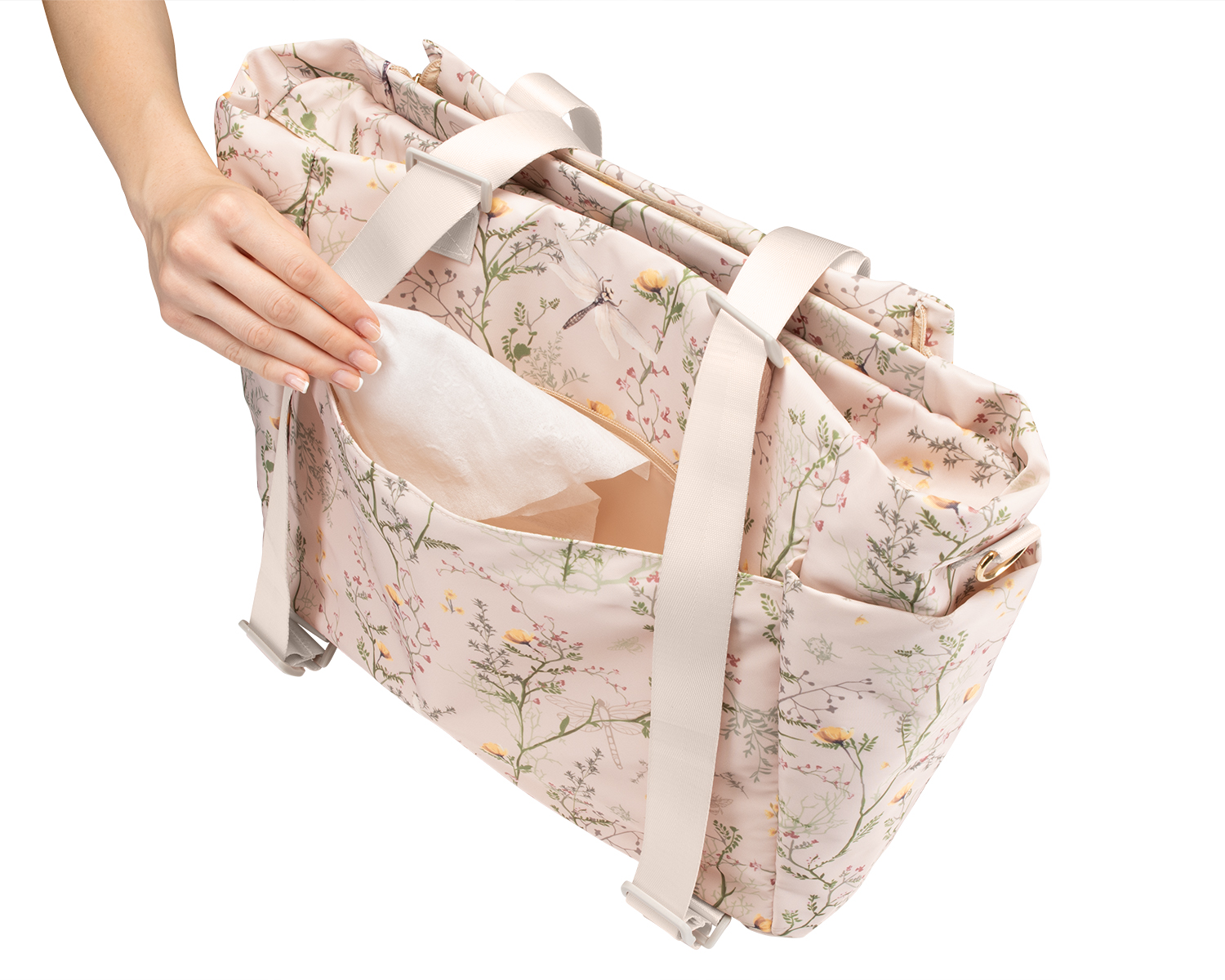 Kikkaboo Чанта Florence Secret Garden Beige - Image 9