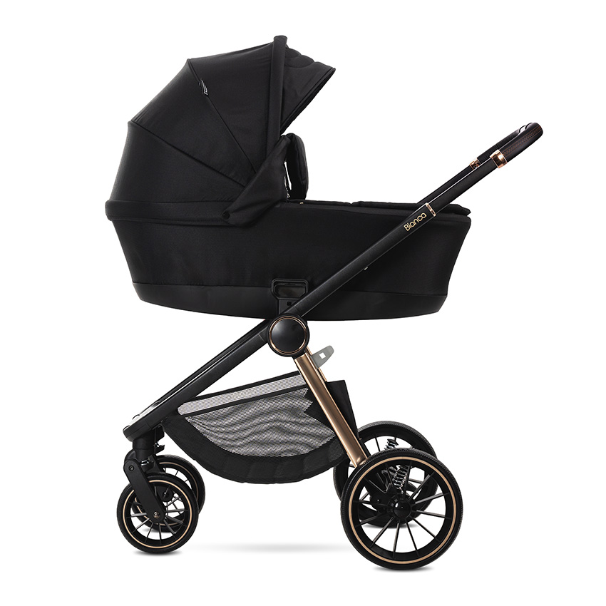 Lorelli Premium Д.КОЛИЧКА BIANCA BLACK 2 В 1 до 22кг + АДАПТОРИ - Image 4
