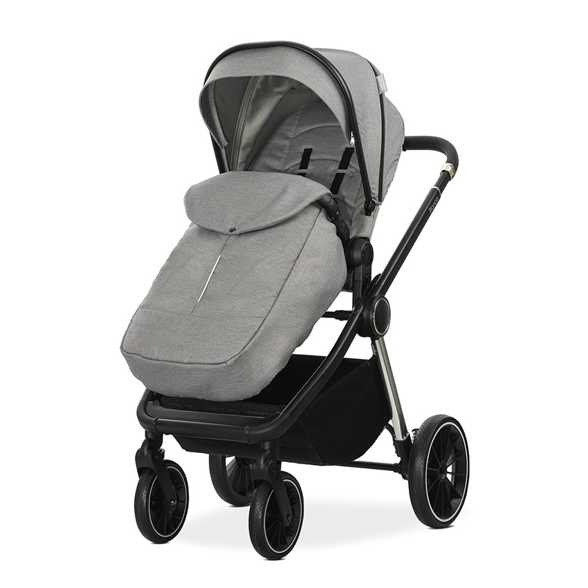 Lorelli Premium Д.КОЛИЧКА BIANCA GREY 2 В 1 до 22кг + АДАПТОРИ - Image 3