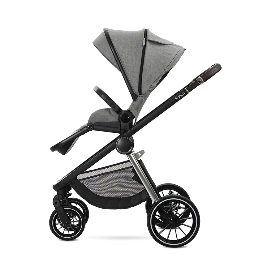 Lorelli Premium Д.КОЛИЧКА BIANCA GREY 2 В 1 до 22кг + АДАПТОРИ - Image 6