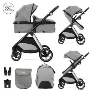 Lorelli Premium Д.КОЛИЧКА ASPEN GREY 2в1 до 22кг с трансформираща