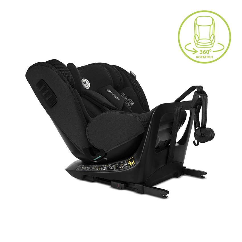 СТОЛ ЗА КОЛА MONZA BLACK i-Size 40-150 CM ISOFIX,