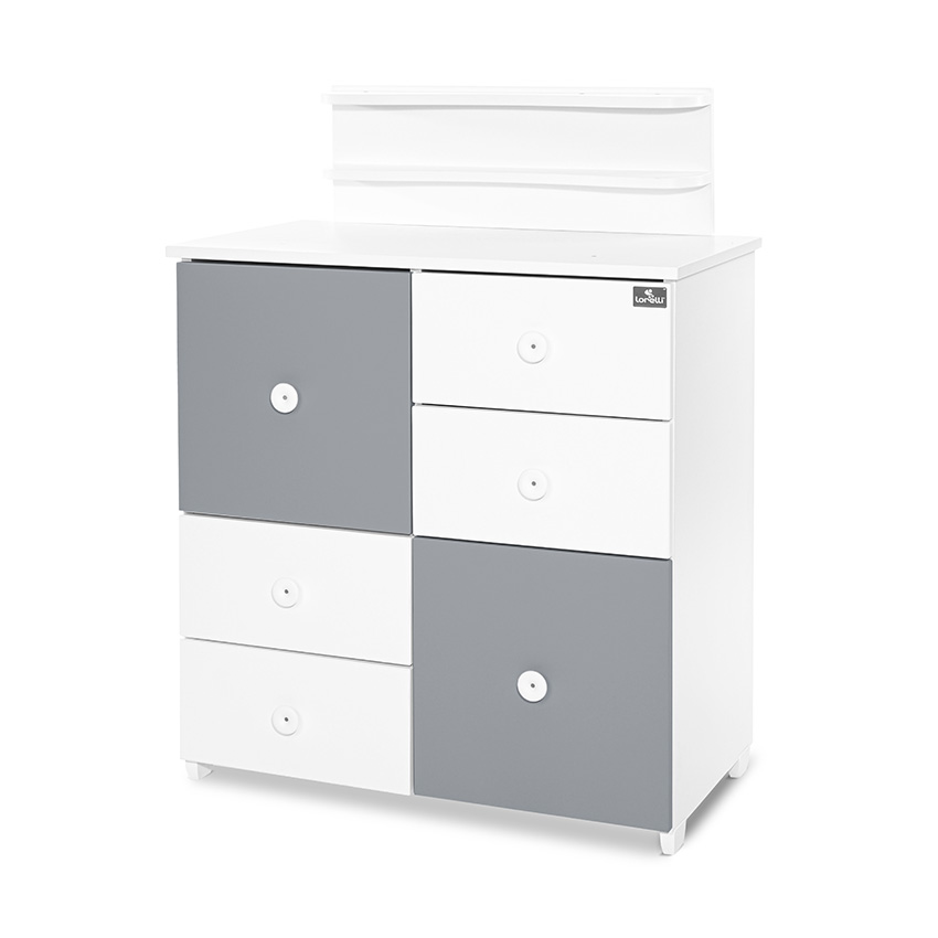 ШКАФ ЦВЯТ БЯЛО/STONE GREY-2BOX - Image 4