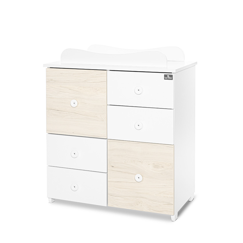 Lorelli Classic ШКАФ ЦВЯТ БЯЛО/СВЕТЪЛ ДЪБ-2BOX - Image 2