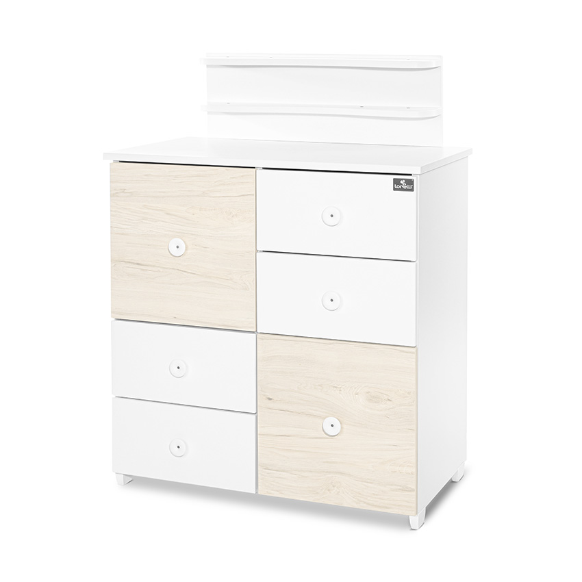 Lorelli Classic ШКАФ ЦВЯТ БЯЛО/СВЕТЪЛ ДЪБ-2BOX - Image 4