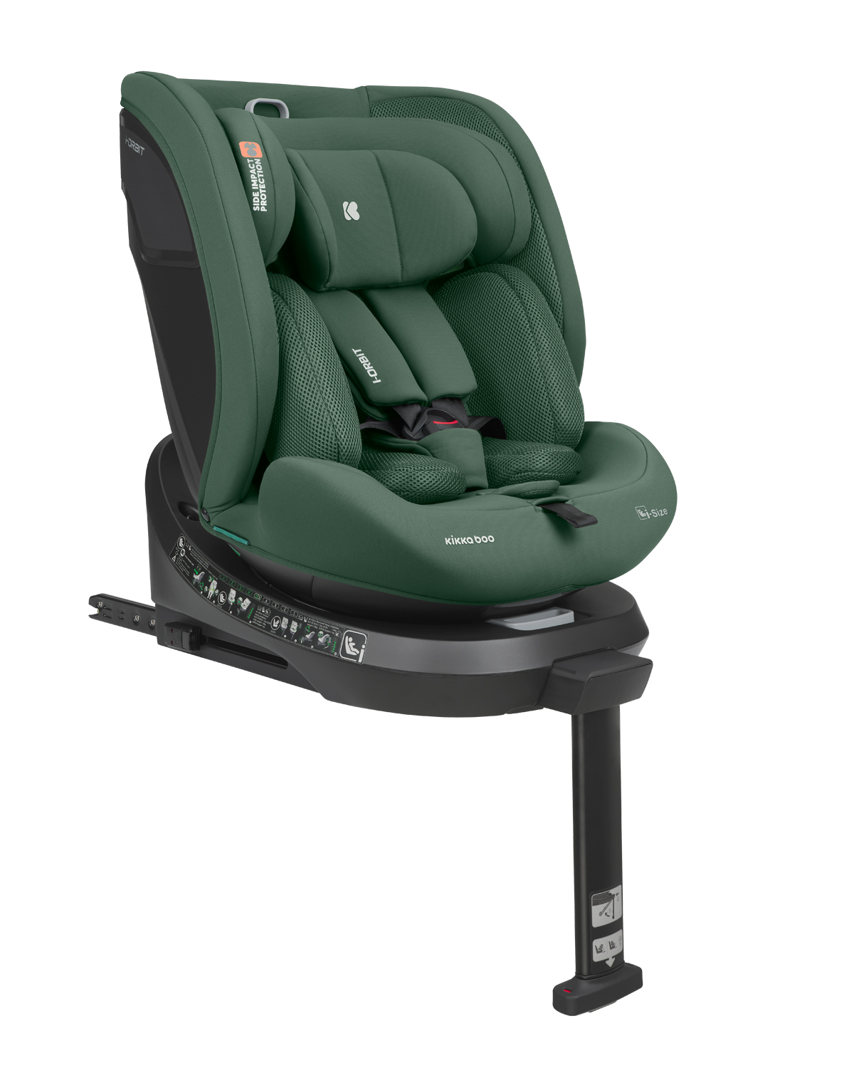 Kikkaboo Стол за кола 40-150 см i-Orbit i-SIZE Army Green 2026 - Image 5