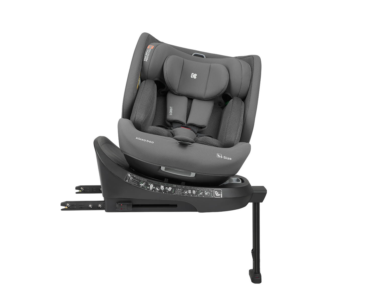 Kikkaboo Стол за кола 40-150 см i-Orbit i-SIZE Dark Grey 2026 - Image 19
