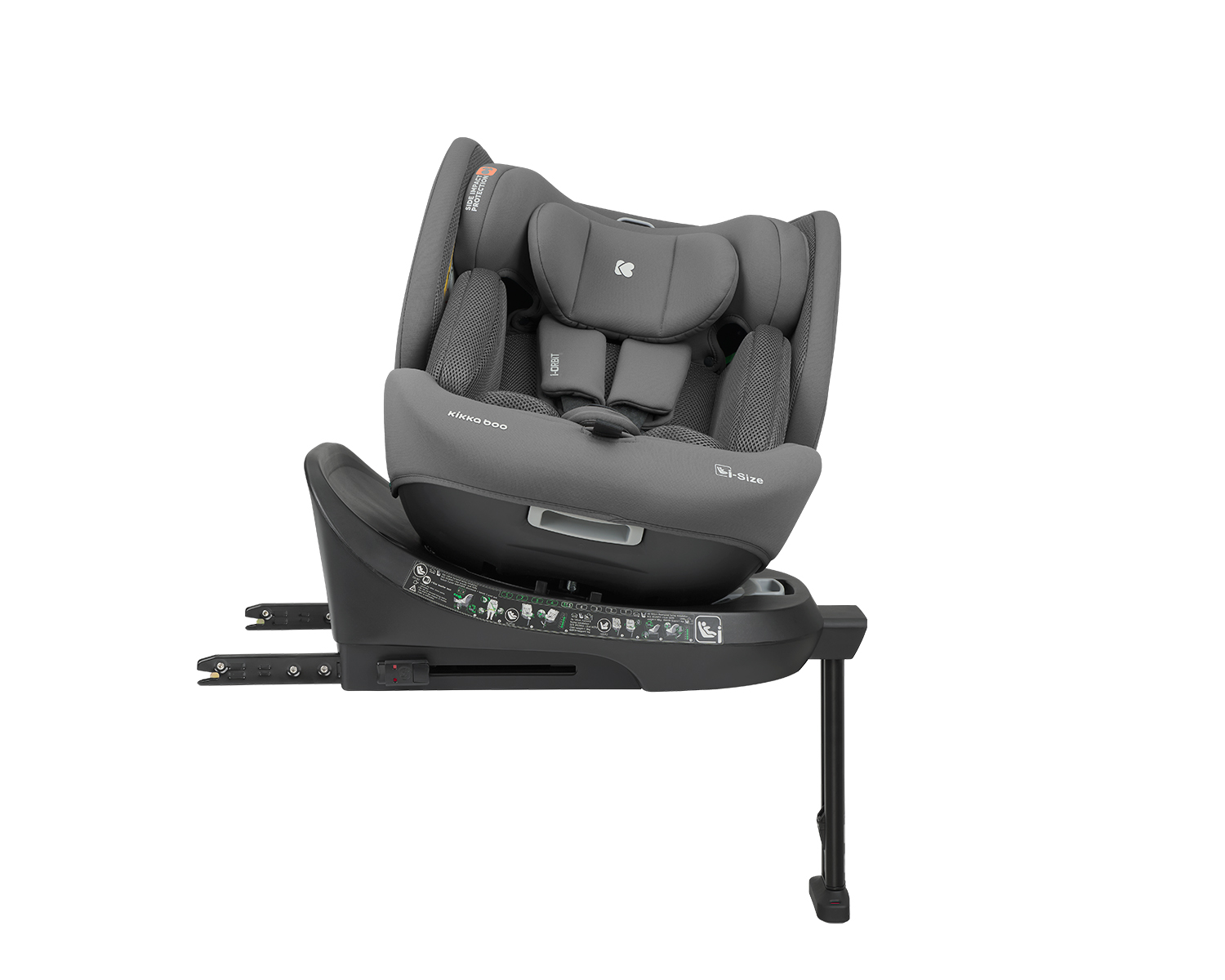 Kikkaboo Стол за кола 40-150 см i-Orbit i-SIZE Dark Grey 2026 - Image 20