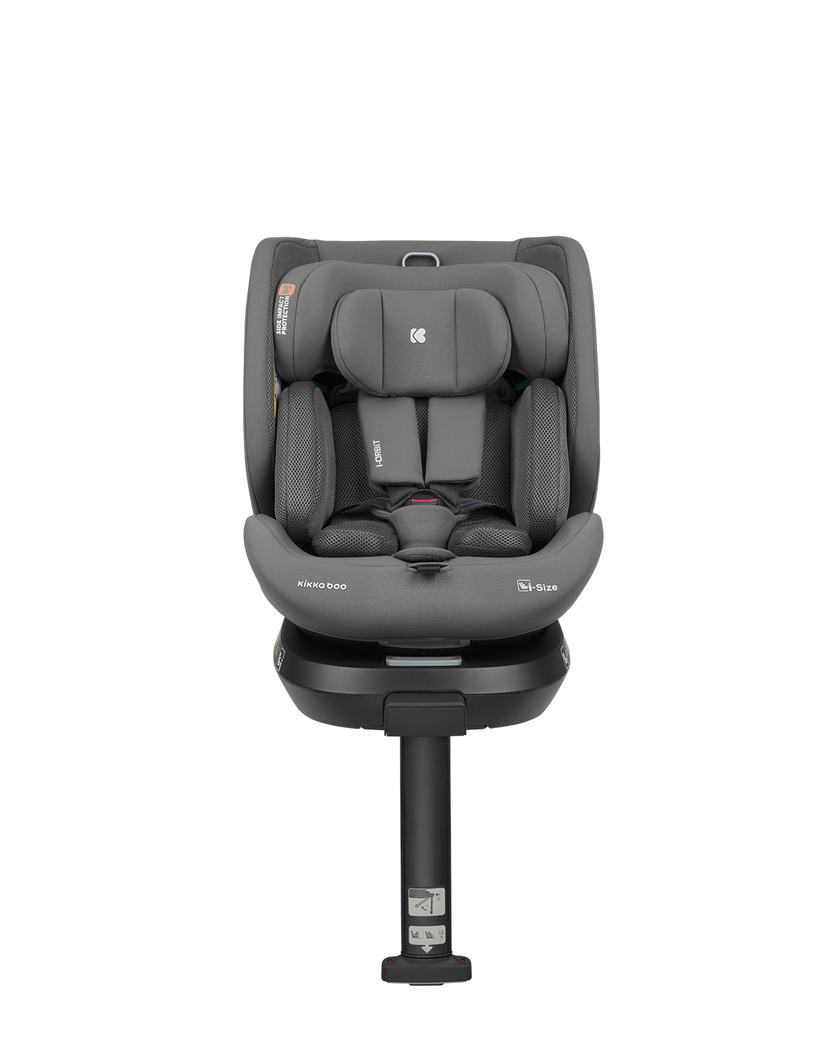 Kikkaboo Стол за кола 40-150 см i-Orbit i-SIZE Dark Grey 2026 - Image 6