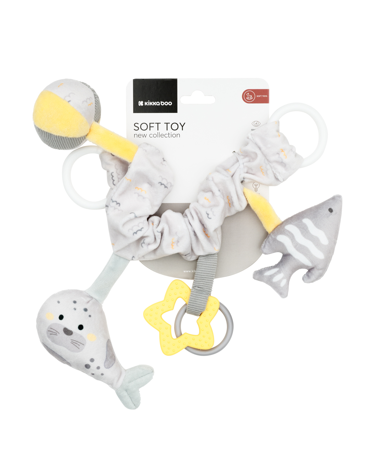 Kikkaboo Плюшена играчка за количка Seally me - Image 2