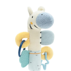 Kikkaboo Играчка пискун с гризалка Stripy Friends