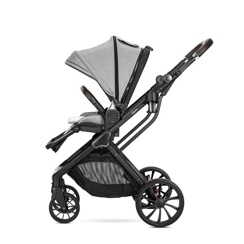 Д.КОЛИЧКА GLORY 2in1 GREY+АДАПТОРИ с кош за новоро - Image 6