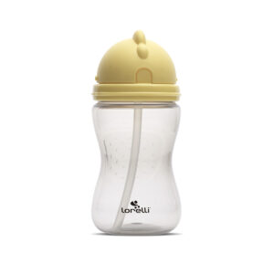 Baby Care СПОРТНА БУТИЛКА СЪС СЛАМКА YELLOW/GREY