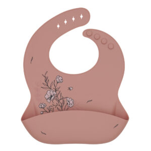 Kikkaboo Лигавник Platinum Silicone Flora Blush
