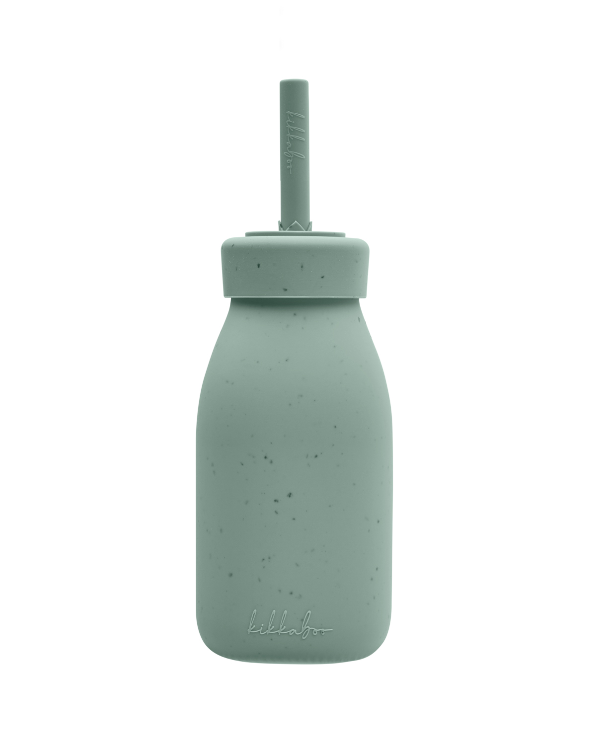 Kikkaboo Шише със сламка Platinum Silicone Sage