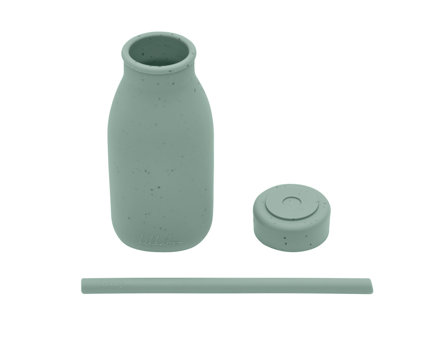 Kikkaboo Шише със сламка Platinum Silicone Sage - Image 3