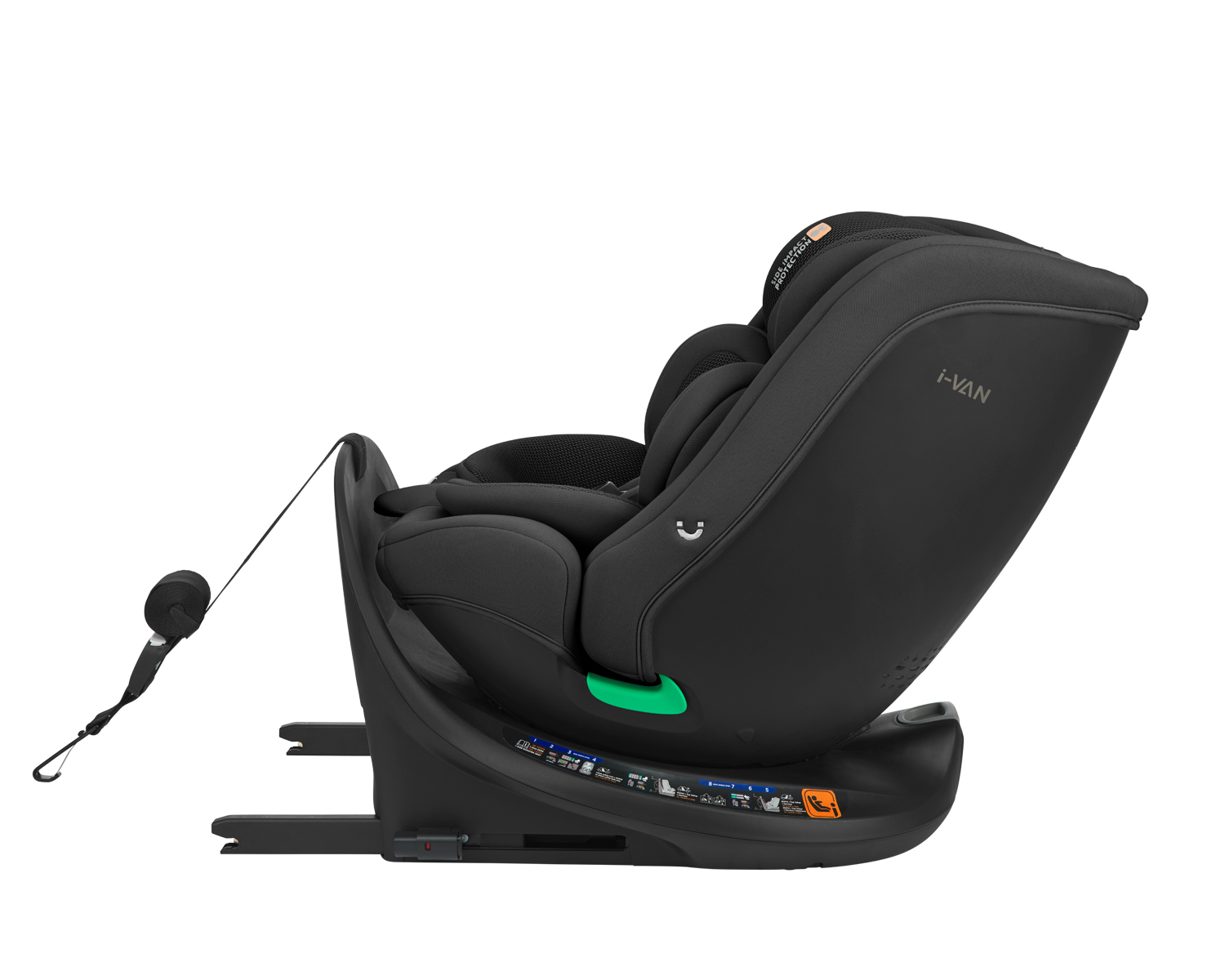 Kikkaboo Стол за кола 40-150 см i-Van i-SIZE Black - Image 11