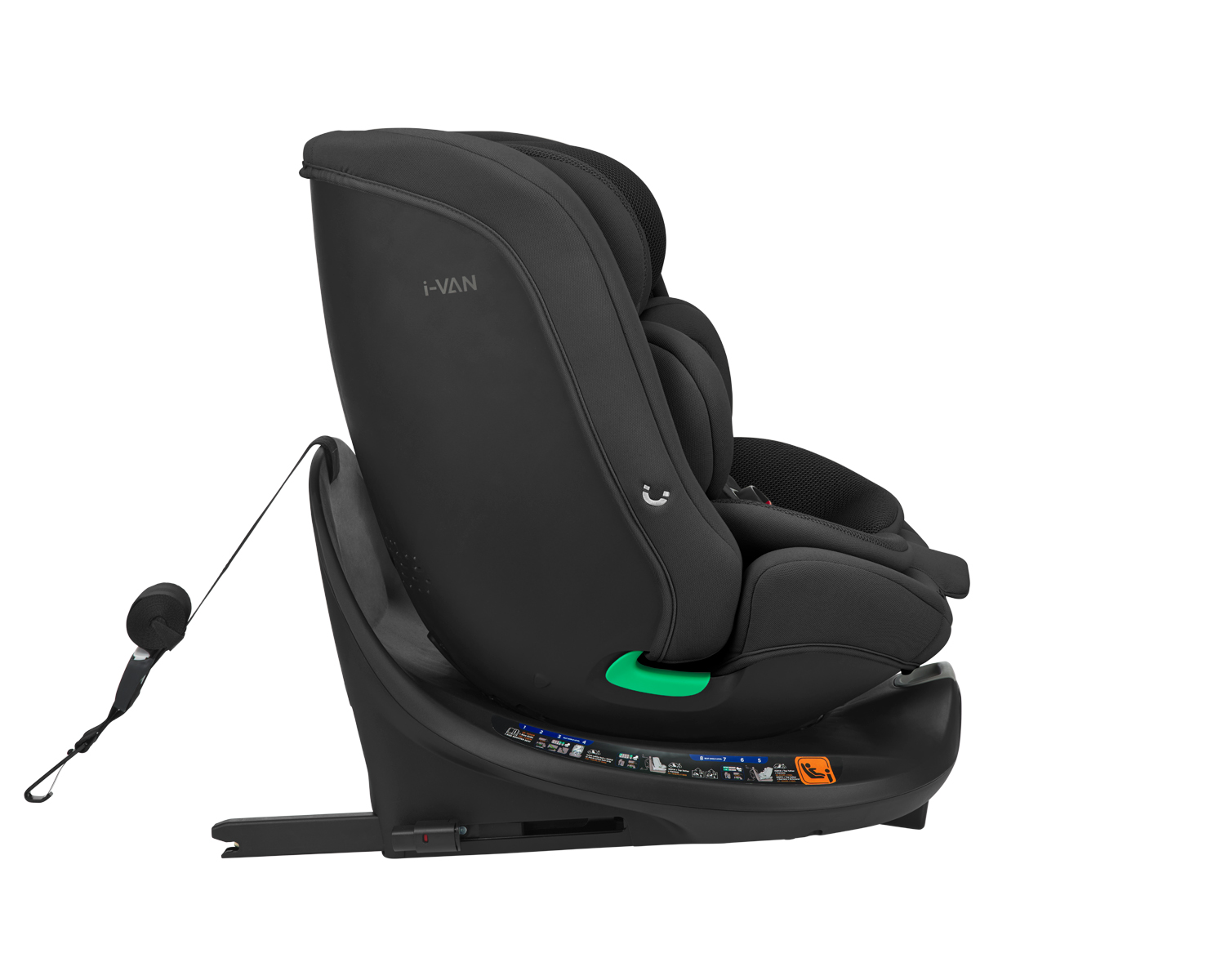 Kikkaboo Стол за кола 40-150 см i-Van i-SIZE Black - Image 16