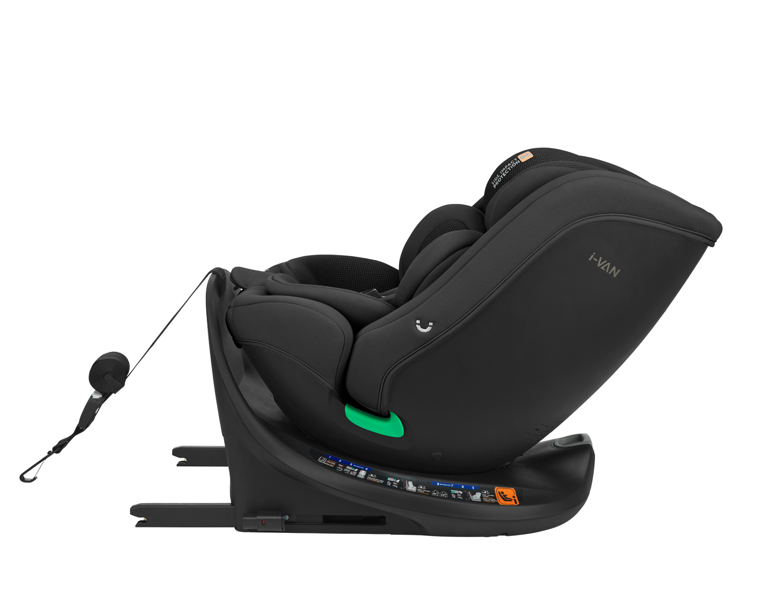 Kikkaboo Стол за кола 40-150 см i-Van i-SIZE Black - Image 9