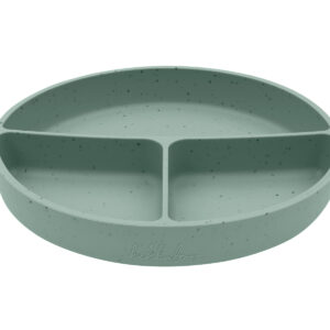 Kikkaboo Чиния с отделения и вакуумно дъно Platinum Silicone Sage