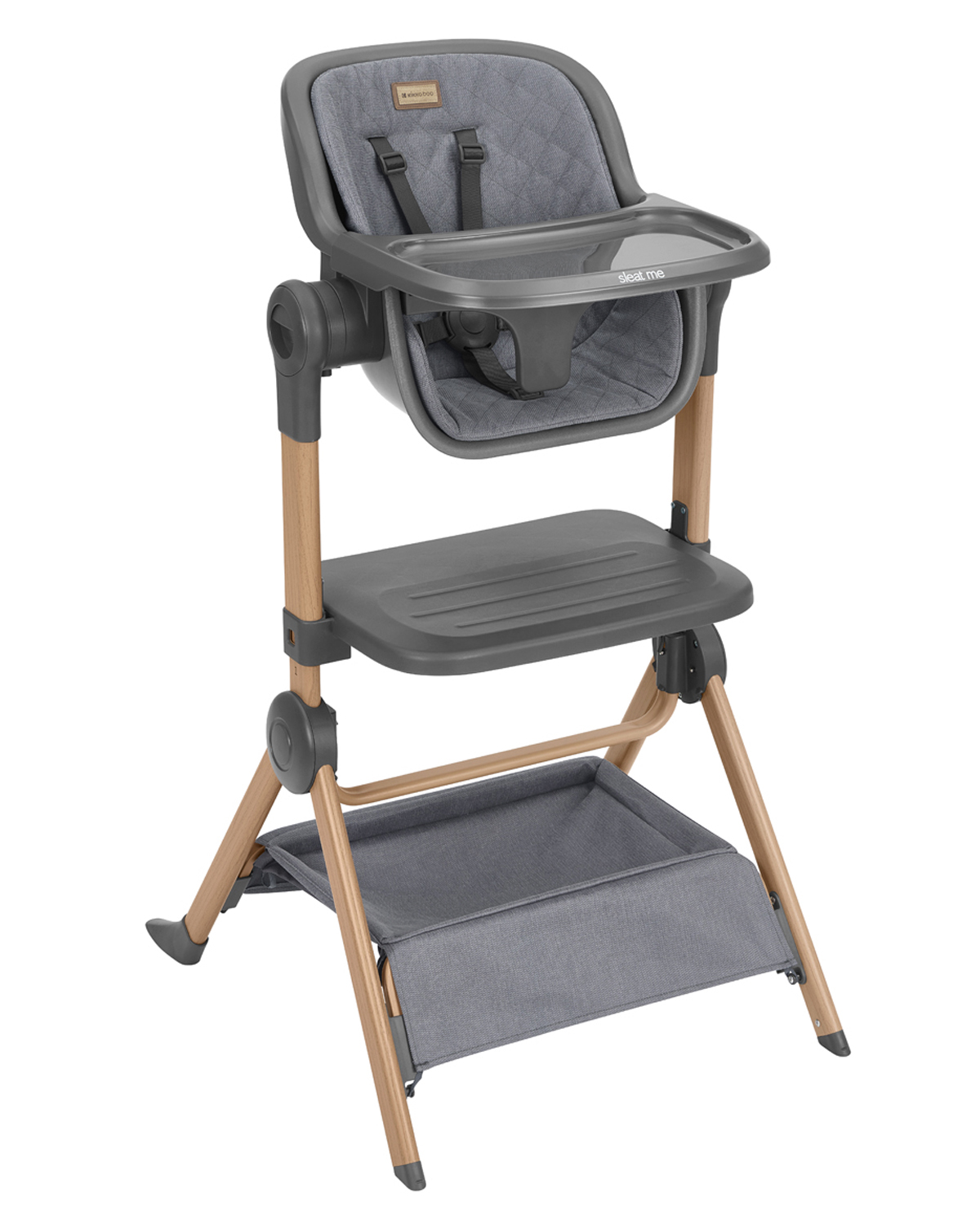 Kikkaboo 2в1 Мини кошара + Стол за хранене Sleat Me Grey - Image 13