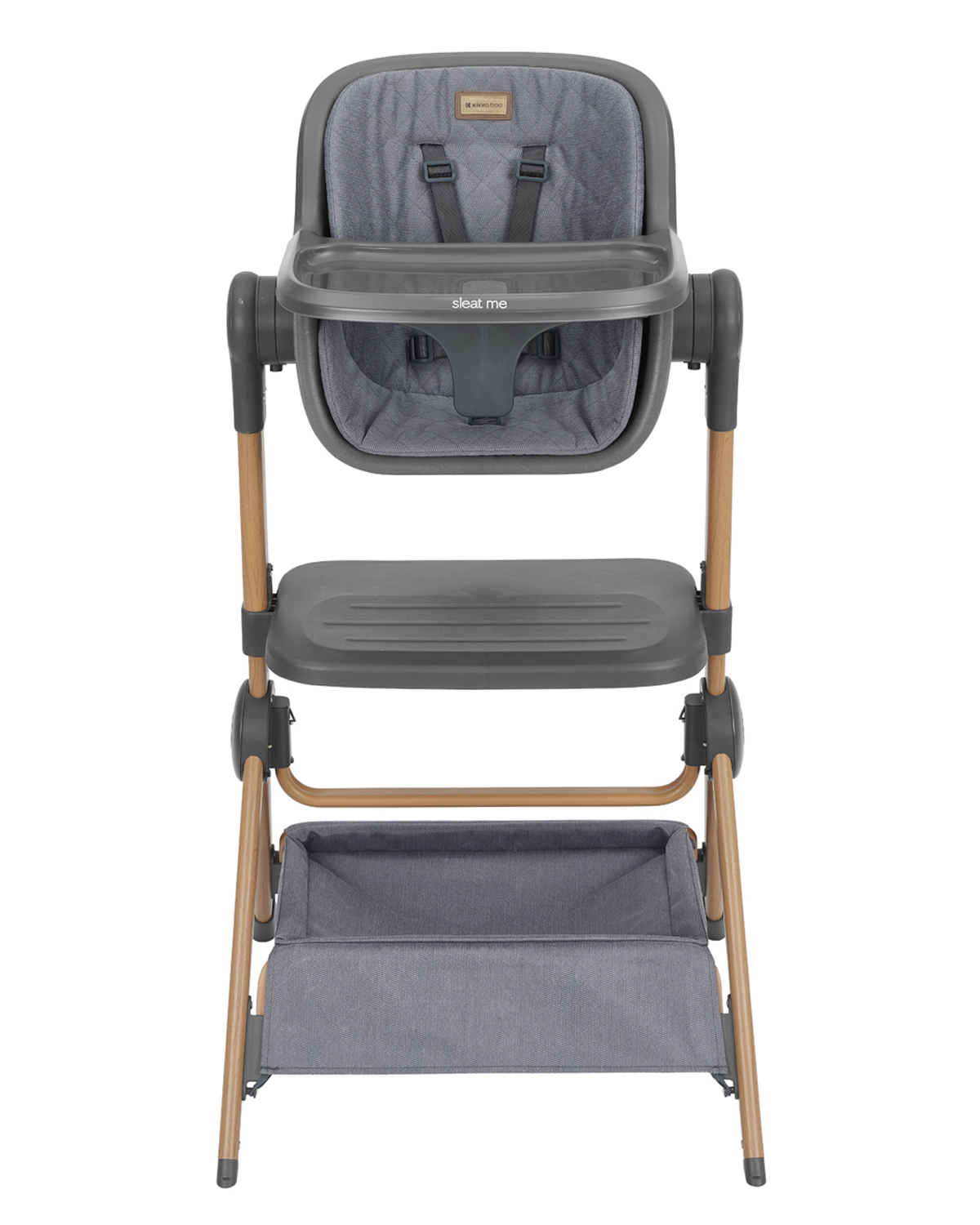 Kikkaboo 2в1 Мини кошара + Стол за хранене Sleat Me Grey - Image 14