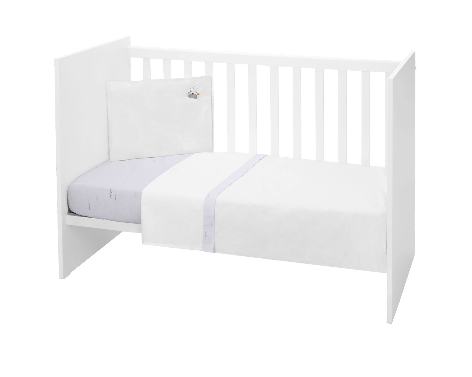 Kikkaboo Бебешки спален комплект 2 части EU style 60/120 Seally Me - Image 11
